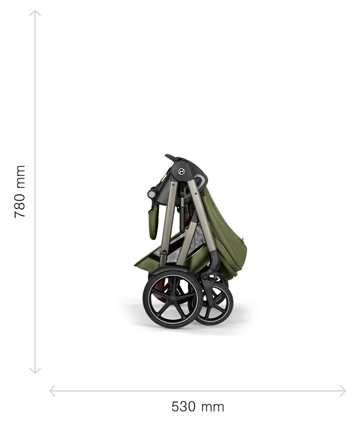 Бебешка Комбинирана Количка Talos S Lux Blk Moon Black 2026 Cybex