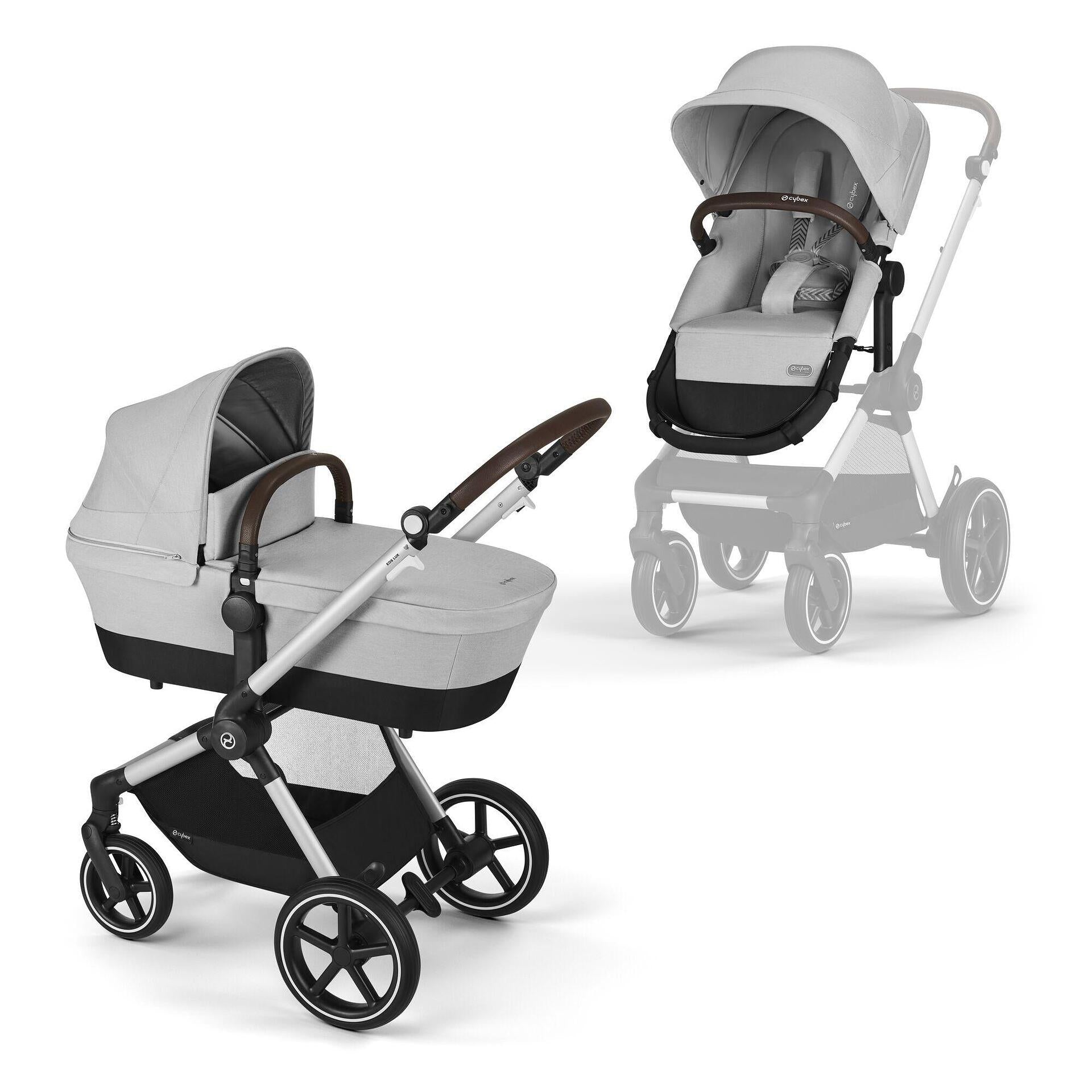 Бебешка Трансформираща Количка Eos Lux 2в1 Slv Lava Grey Cybex