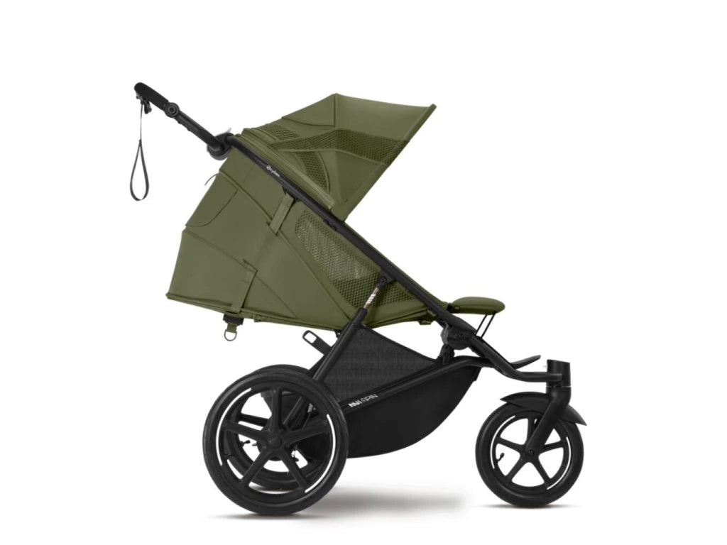 Gold Бебешка Количка Avi Spin Blk Moss Green Cybex