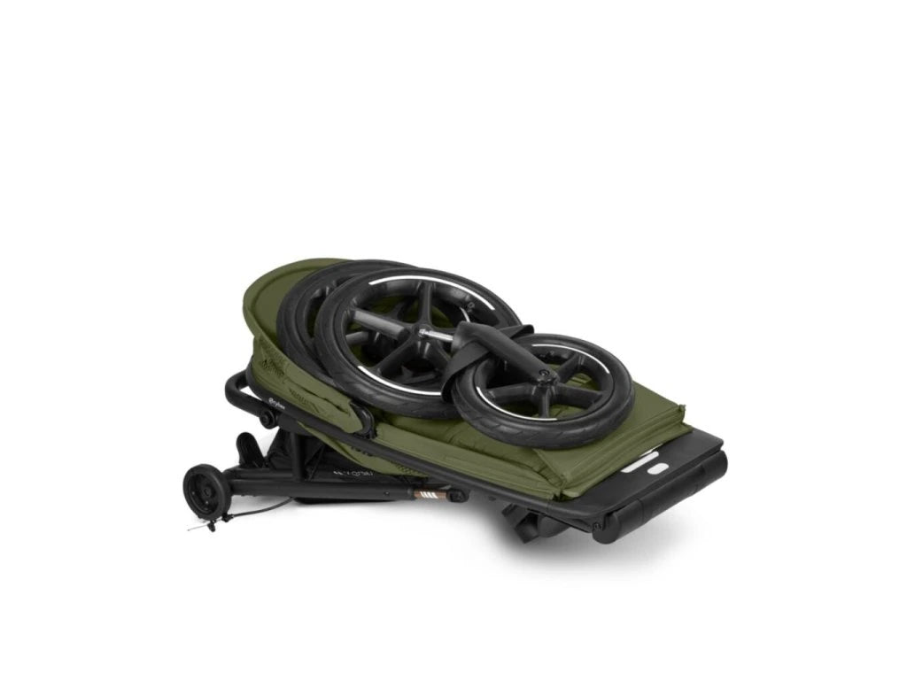 Gold Бебешка Количка Avi Spin Blk Moss Green Cybex