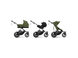 Gold Бебешка Количка Avi Spin Blk Moss Green Cybex