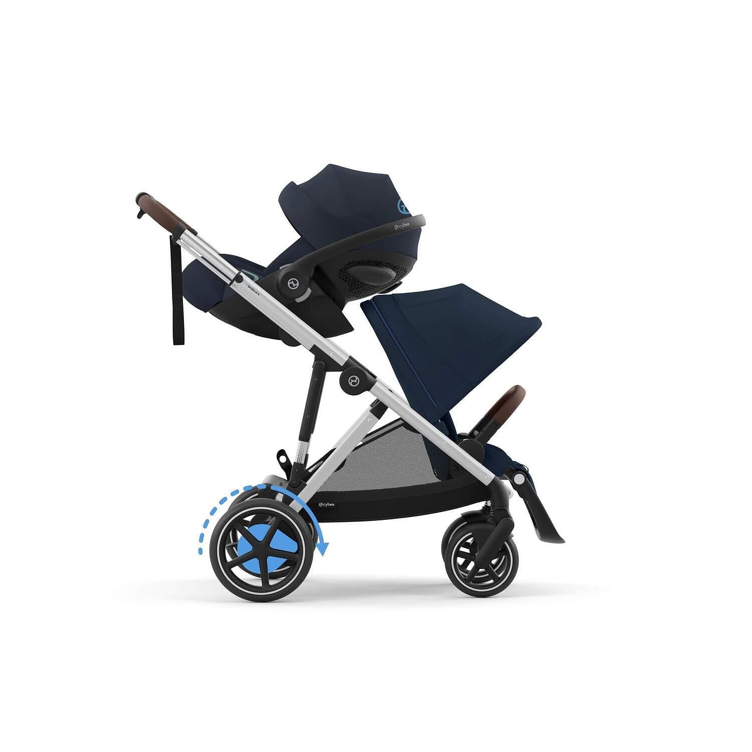 Gold Бебешка Количка Egazelle S Slv Ocean Blue Cybex