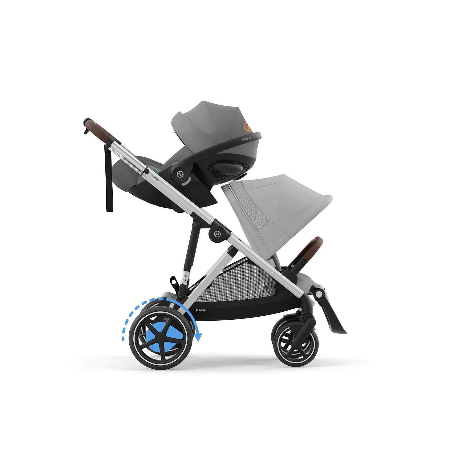 Gold Бебешка Количка Egazelle S Slv Stone Grey Cybex