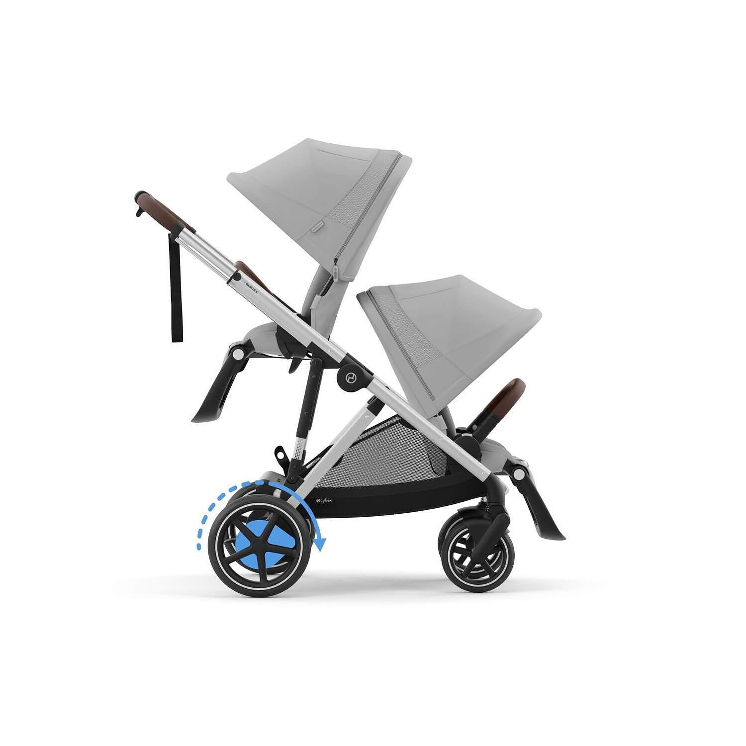 Gold Бебешка Количка Egazelle S Slv Stone Grey Cybex