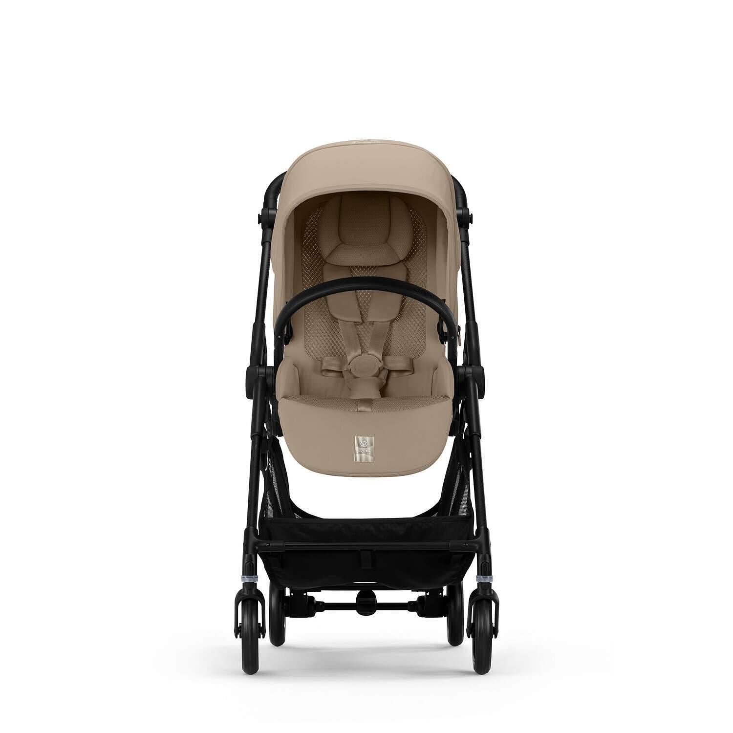 Gold Бебешка Количка Melio Carbon Almond Beige Cybex