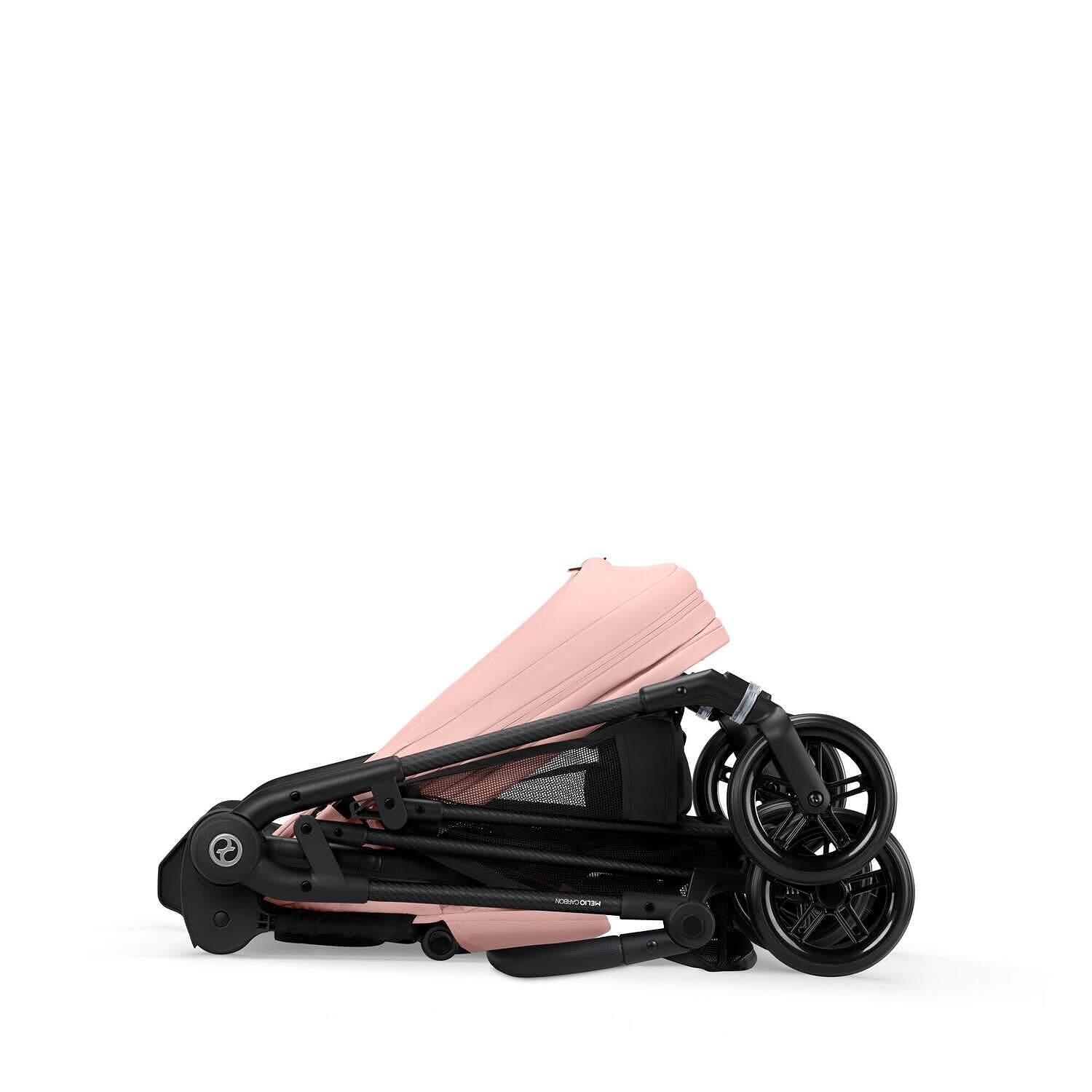 Gold Бебешка Количка Melio Carbon Candy Pink Cybex