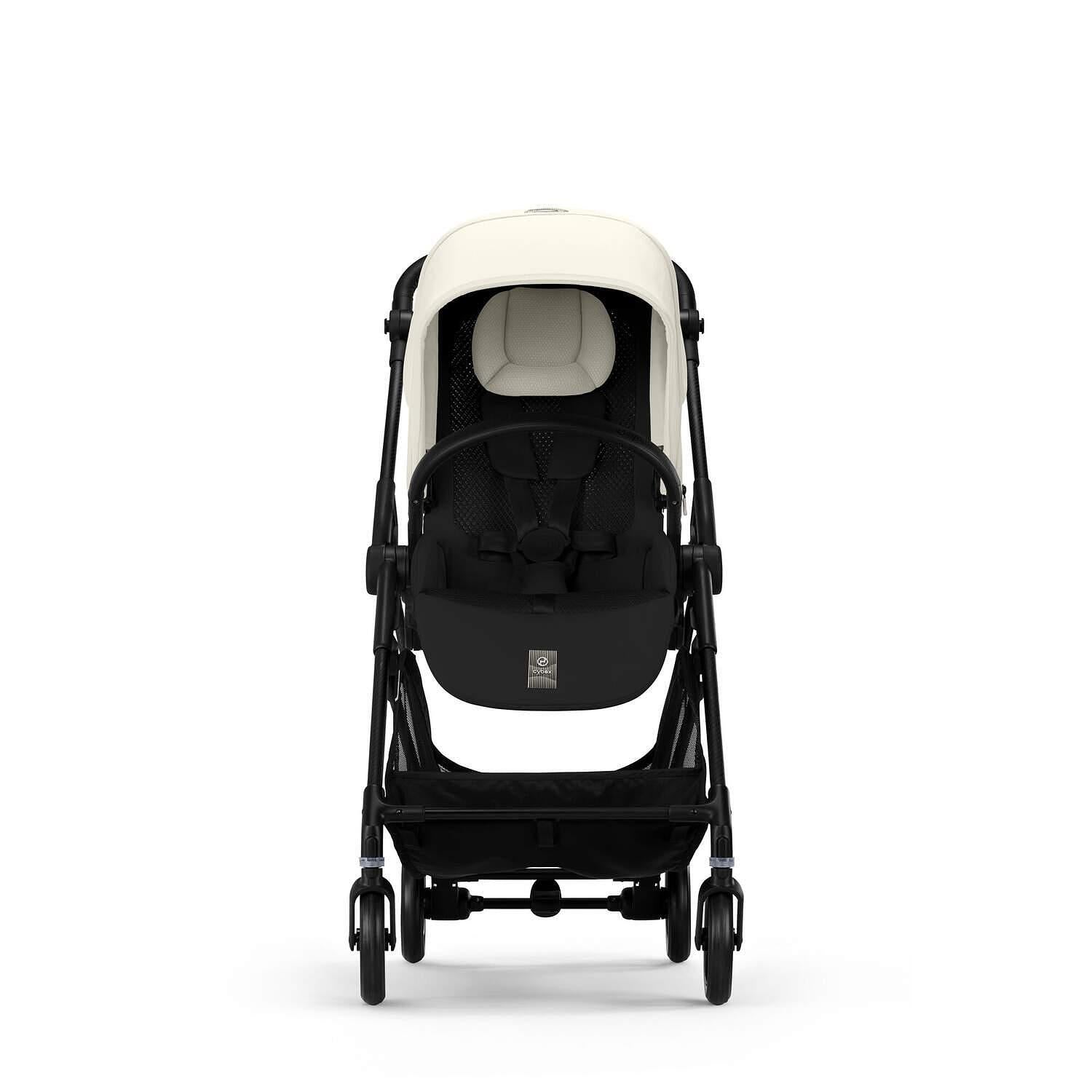 Gold Бебешка Количка Melio Carbon Canvas White Cybex