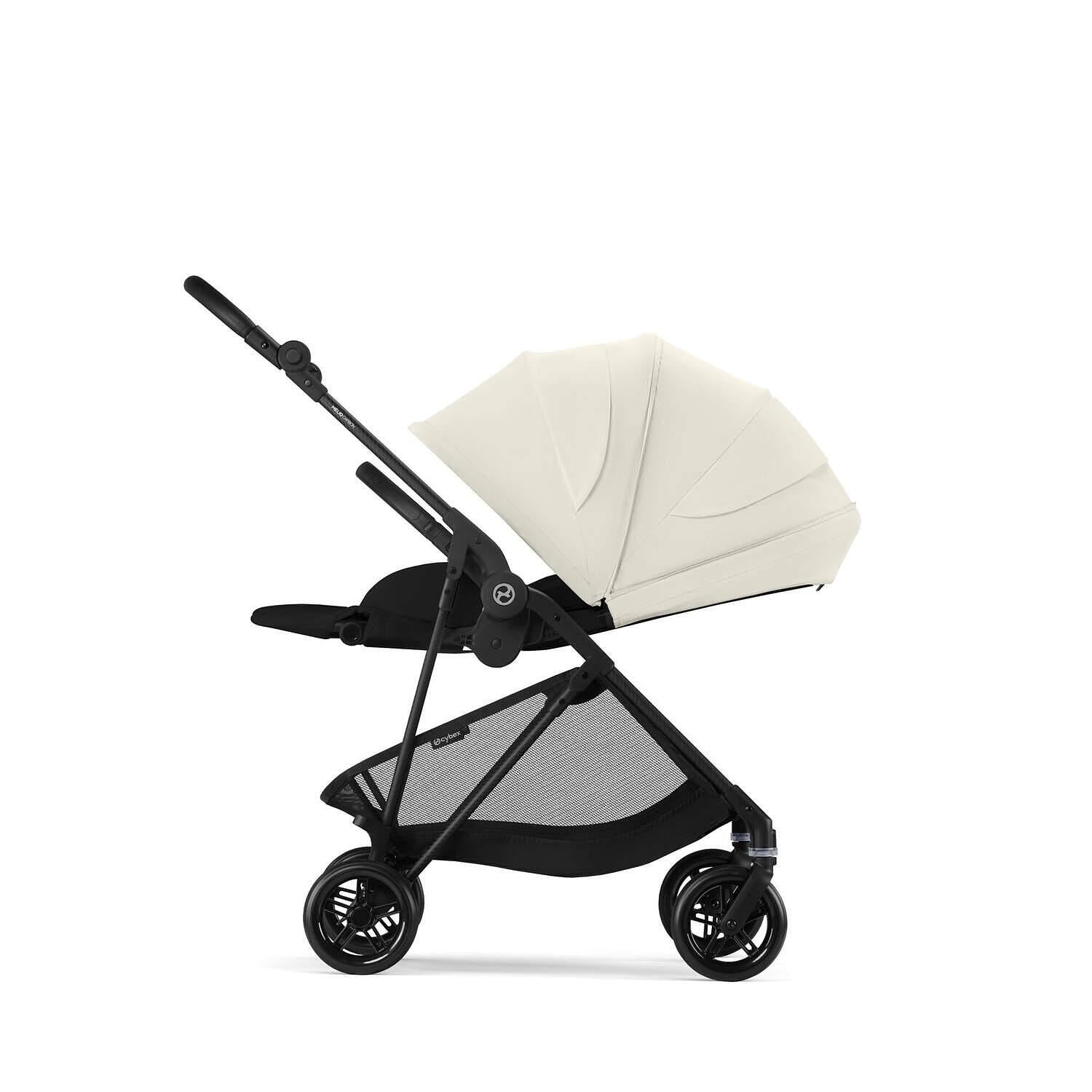 Gold Бебешка Количка Melio Carbon Canvas White Cybex