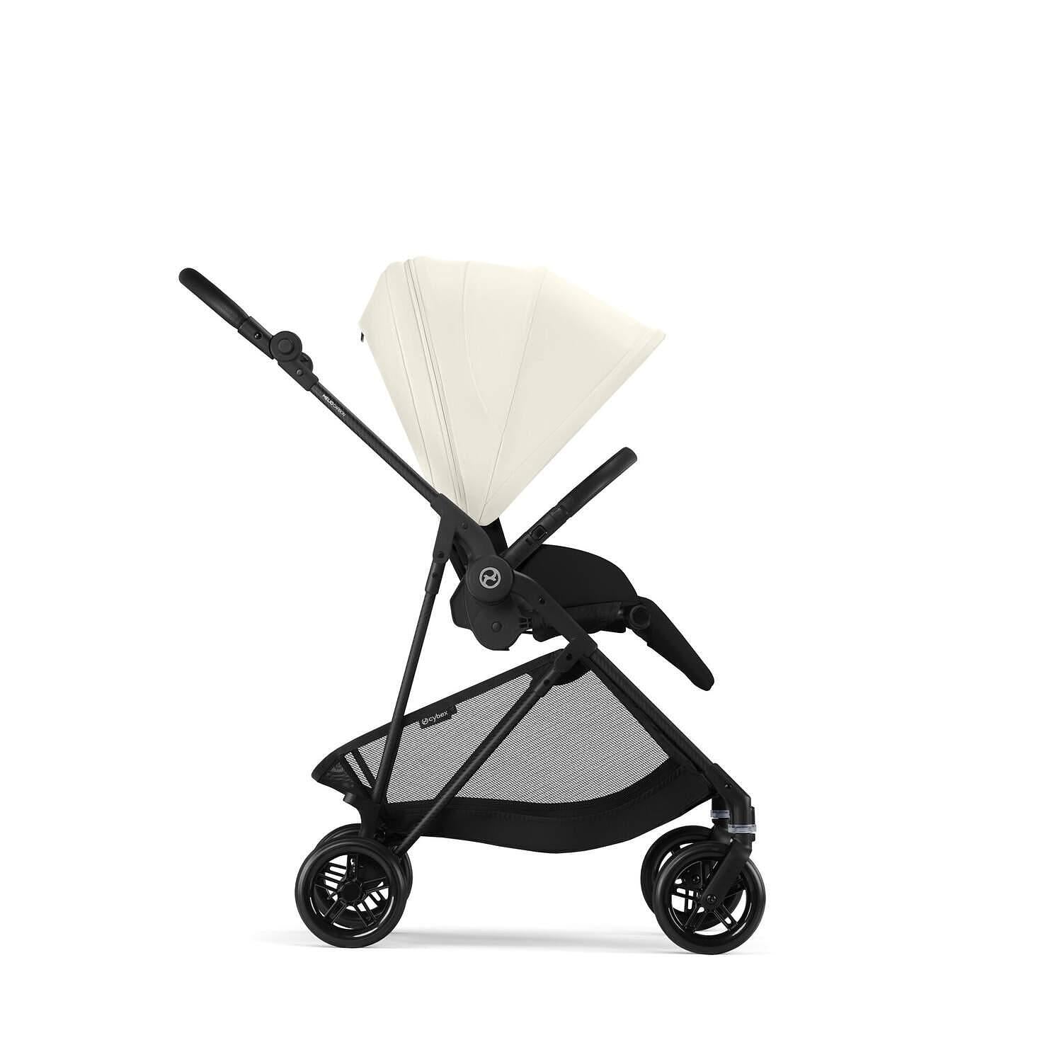Gold Бебешка Количка Melio Carbon Canvas White Cybex