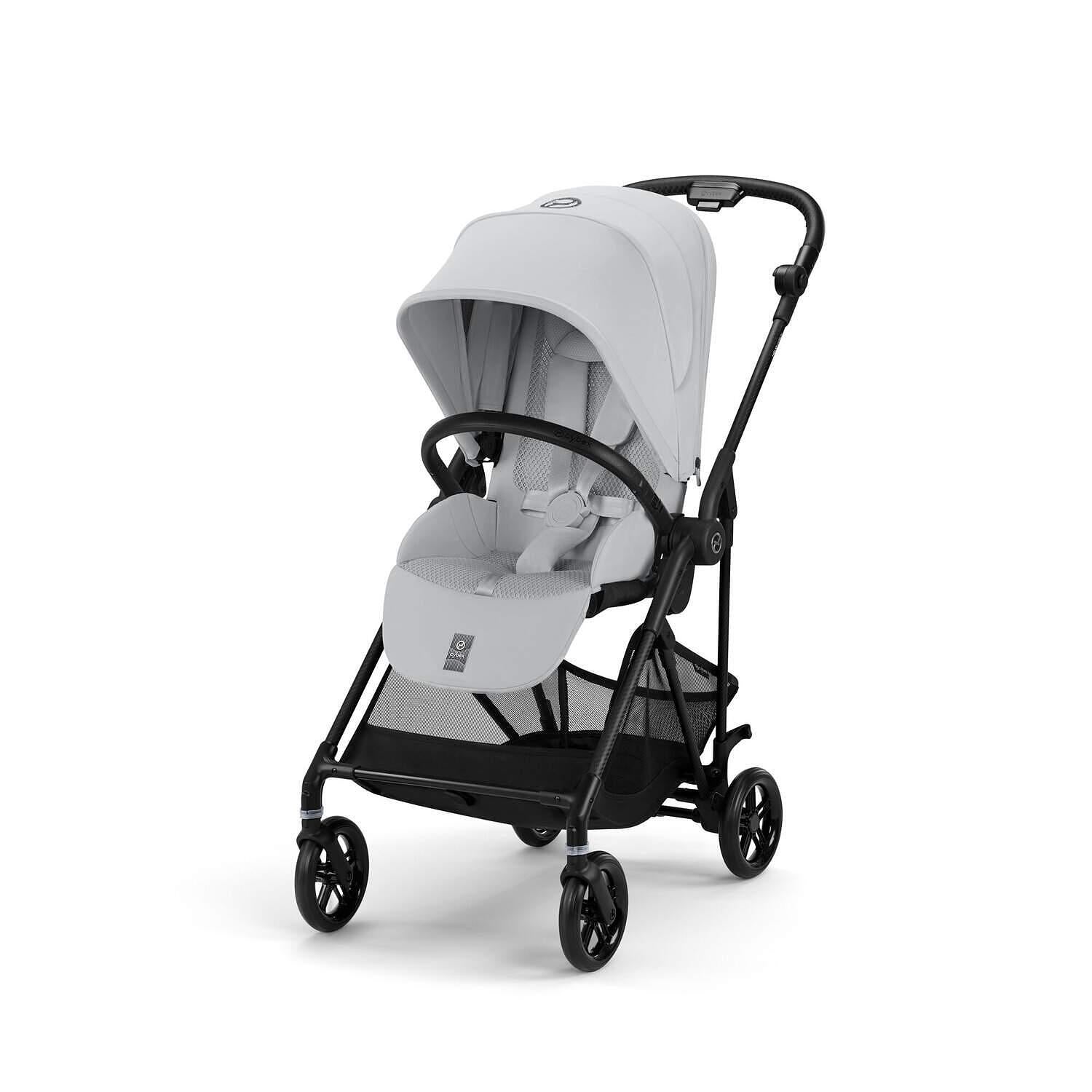 Gold Бебешка Количка Melio Carbon Fog Grey Cybex