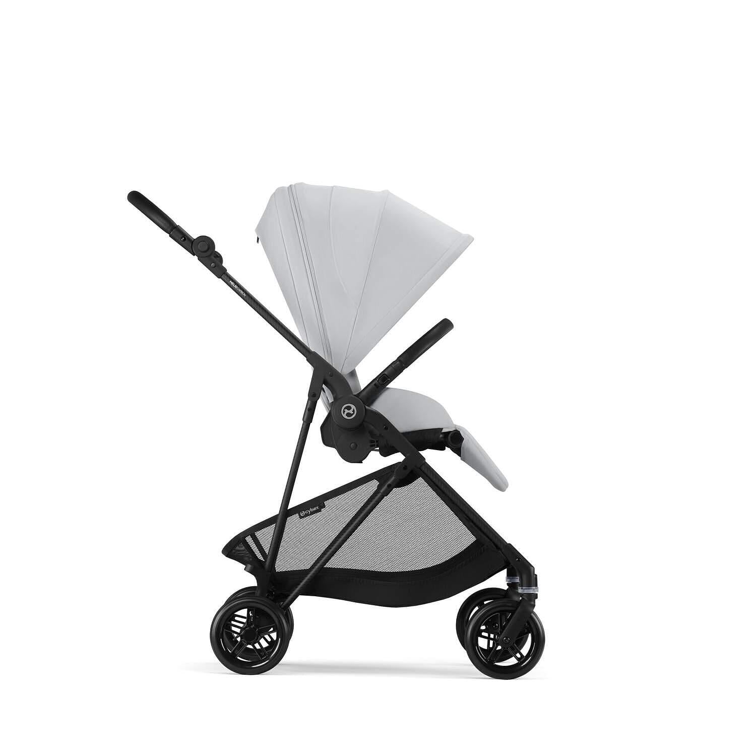 Gold Бебешка Количка Melio Carbon Fog Grey Cybex