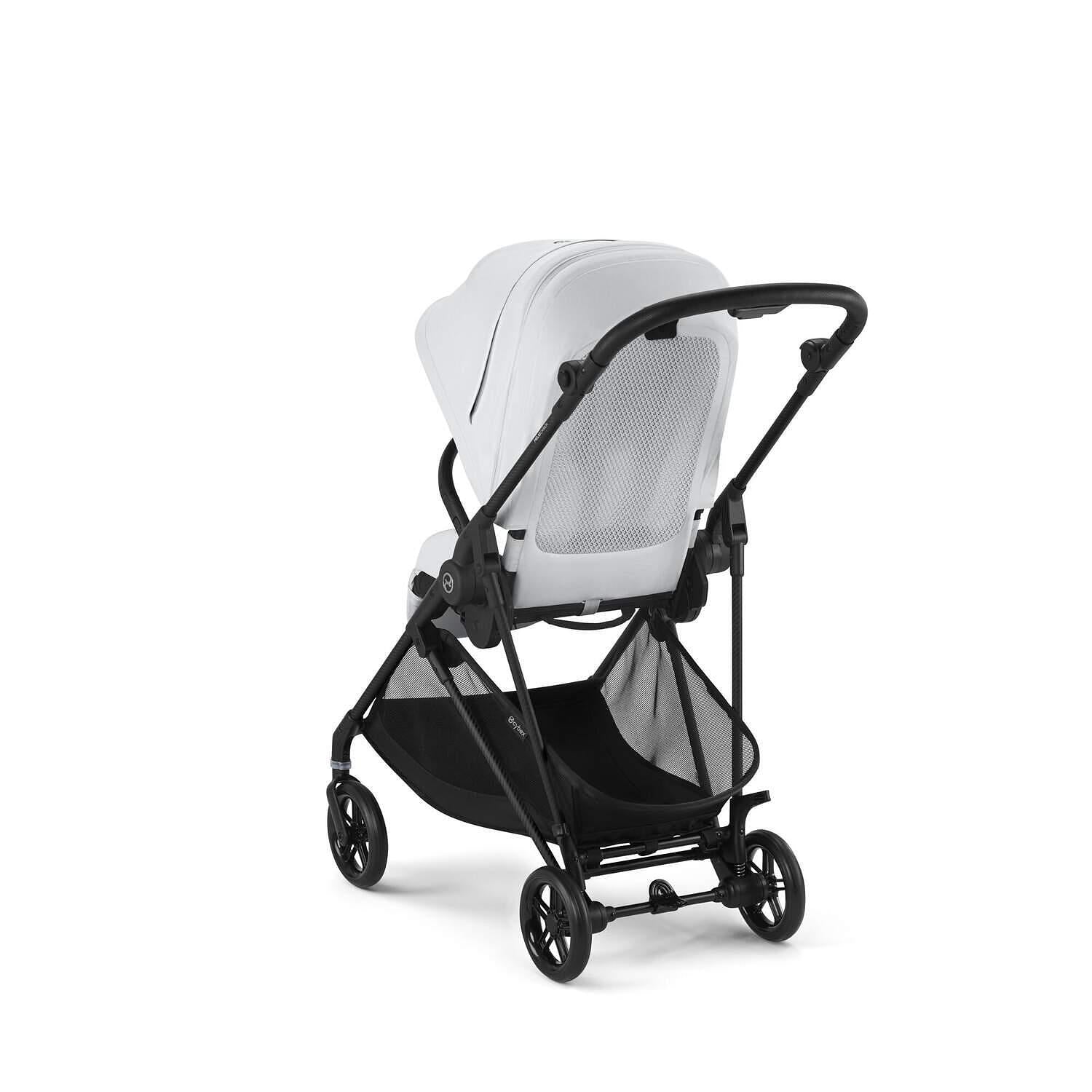 Gold Бебешка Количка Melio Carbon Fog Grey Cybex