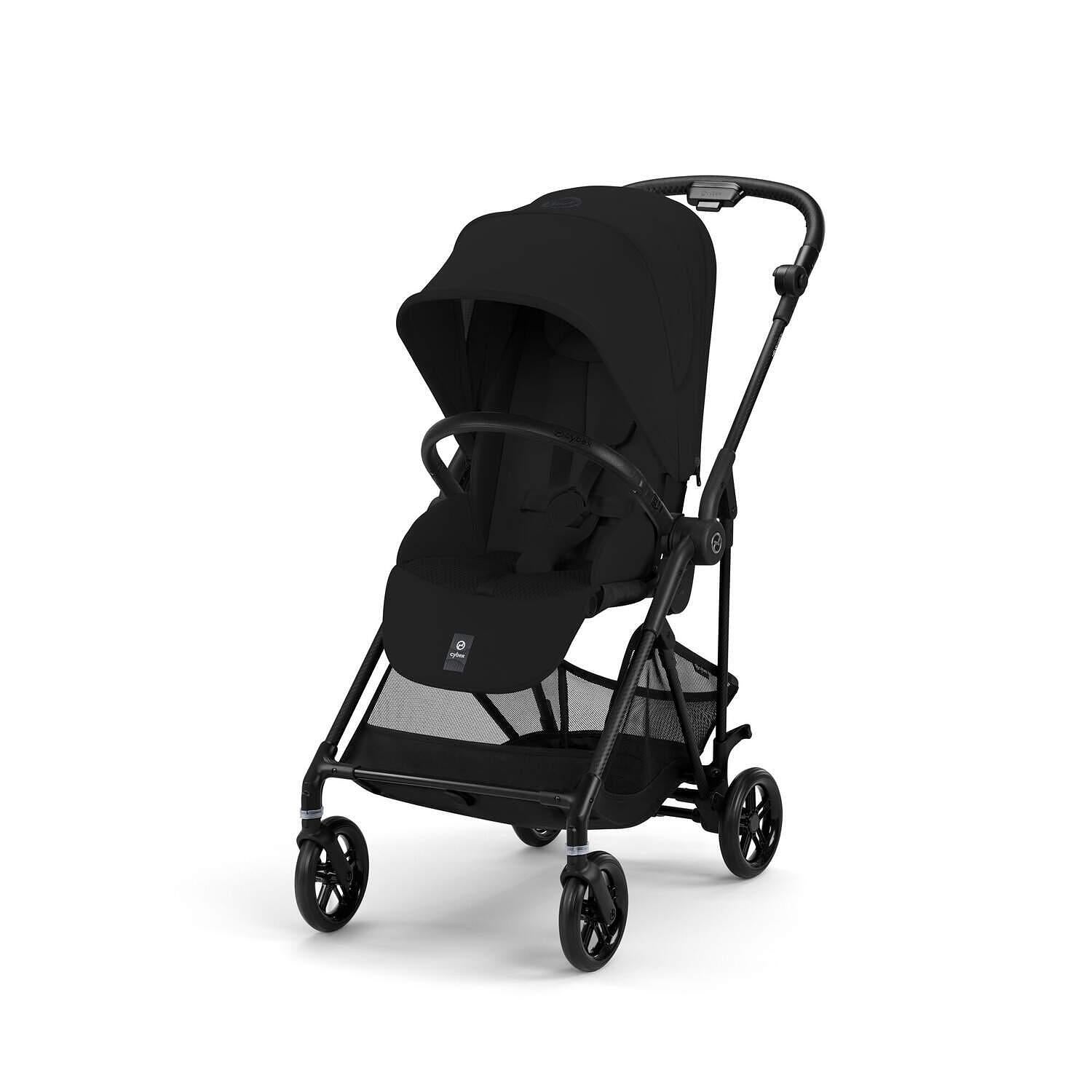 Gold Бебешка Количка Melio Carbon Magic Black Cybex