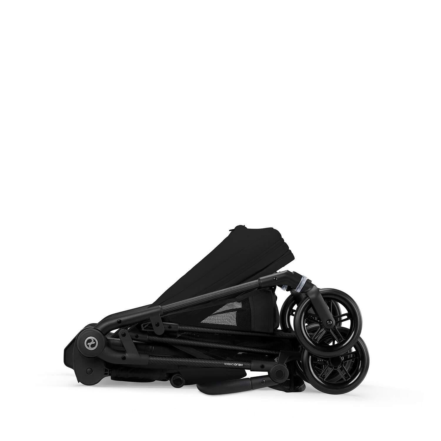 Gold Бебешка Количка Melio Carbon Magic Black Cybex