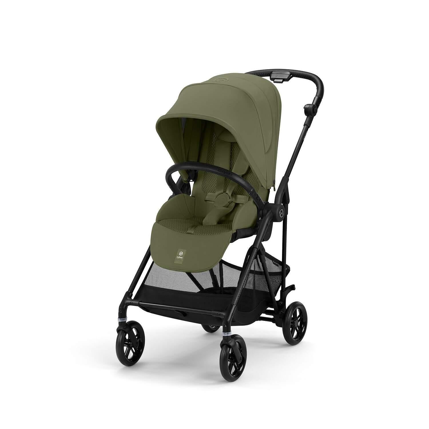 Gold Бебешка Количка Melio Carbon Moss Green Cybex