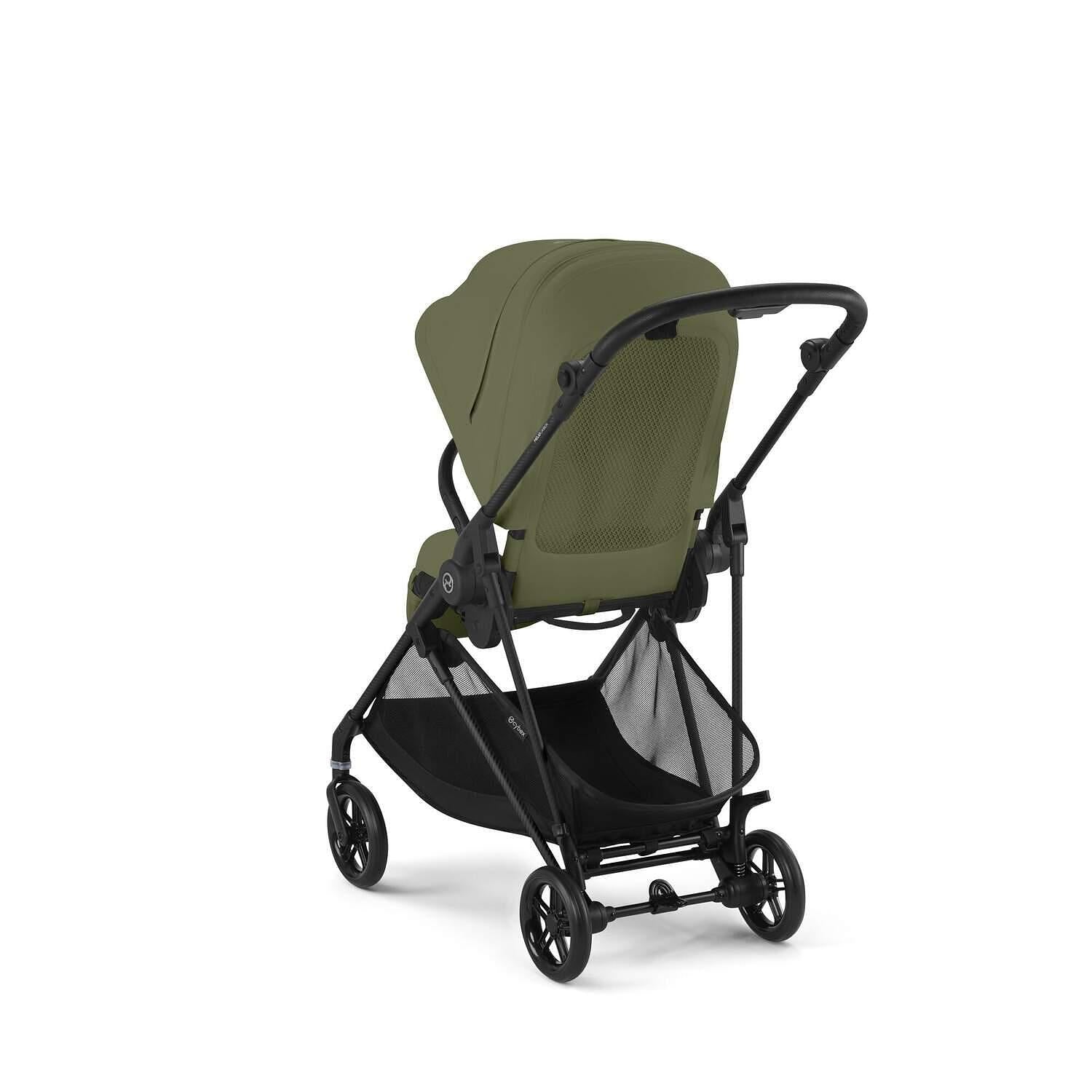 Gold Бебешка Количка Melio Carbon Moss Green Cybex