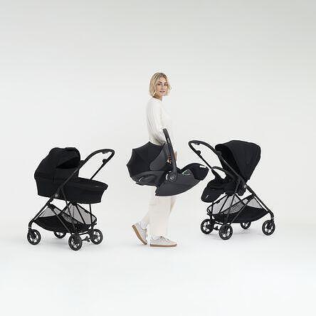 Gold Бебешка Количка Melio Carbon Moss Green Cybex