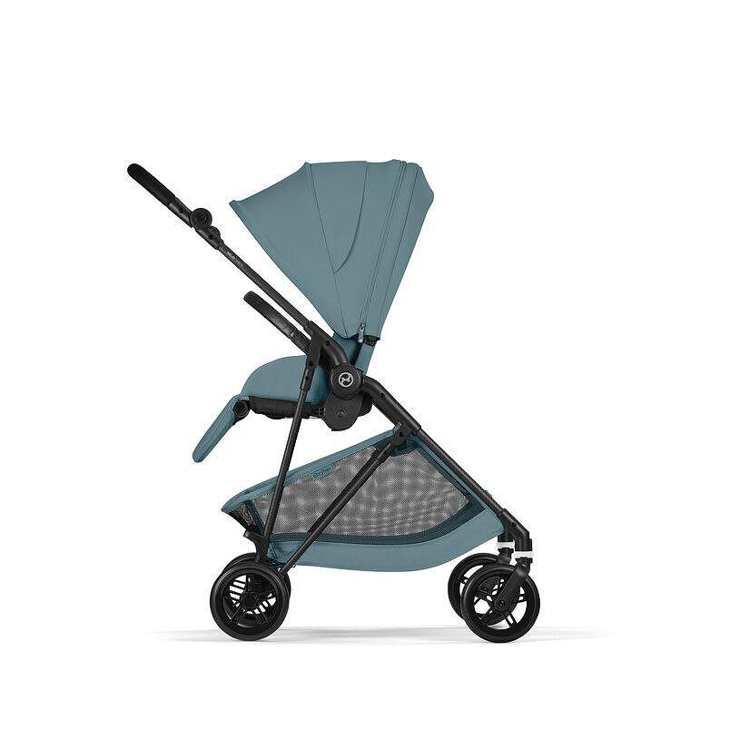 Gold Бебешка Количка Melio Carbon Stormy Blue 2026 Cybex