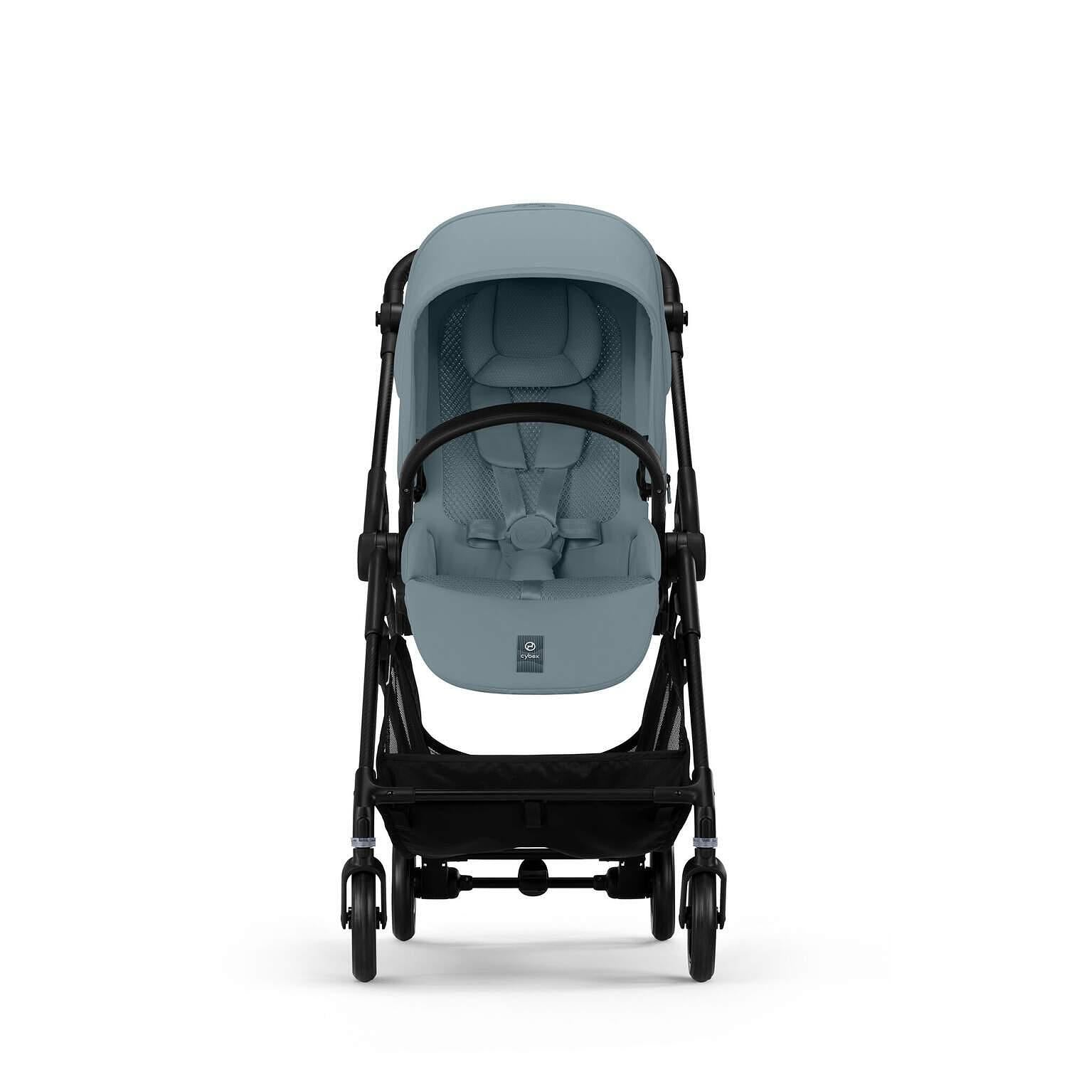 Gold Бебешка Количка Melio Carbon Stormy Blue Cybex