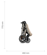 Gold Бебешка Комбинирана Количка Balios S Lux Tpe Almond Beige 2026 + Cot S Lux Cybex