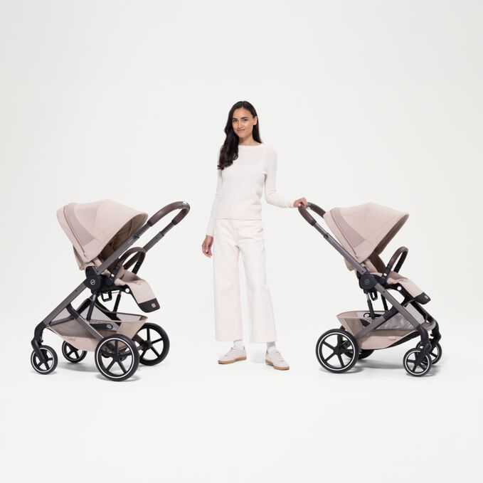 Gold Бебешка Комбинирана Количка Balios S Lux Tpe Almond Beige 2026 Cybex