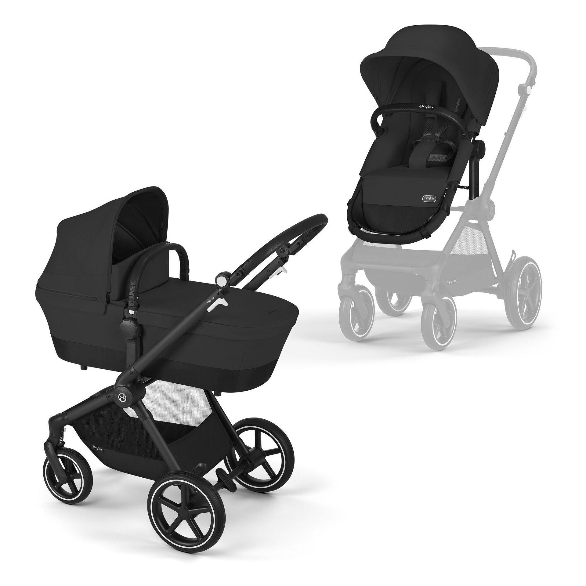 Бебешка Трансформираща Количка Eos Lux 2в1 Blk Moon Black Cybex