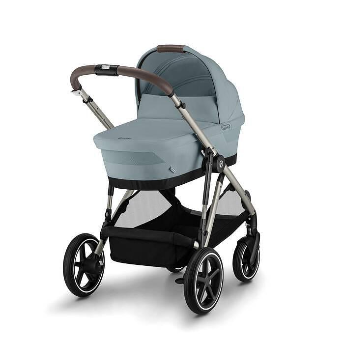 Gold Кош За Новородено Gazelle S Cot Stormy Blue Cybex