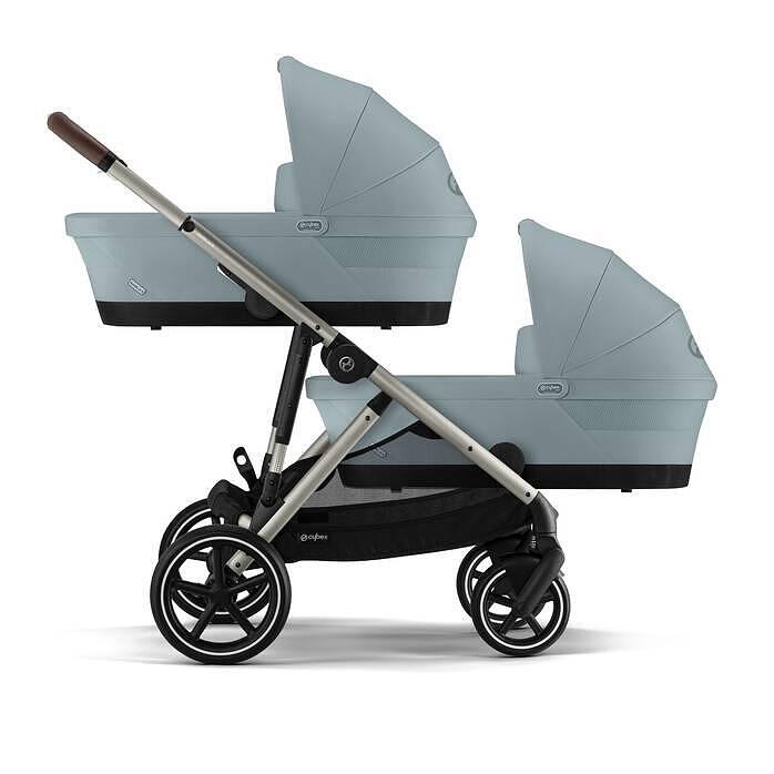 Gold Кош За Новородено Gazelle S Cot Stormy Blue Cybex