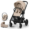 Gold Пакет Balios S Lux 3в1 One Box Blk Almond Beige Cybex