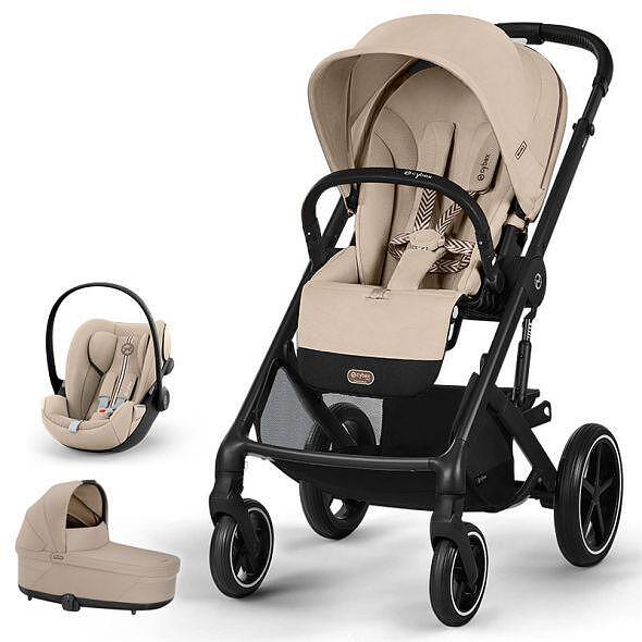 Gold Пакет Balios S Lux 3в1 One Box Blk Almond Beige Cybex