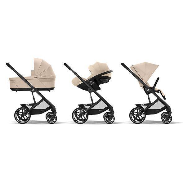 Gold Пакет Balios S Lux 3в1 One Box Blk Almond Beige Cybex