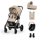 Gold Пакет Balios S Lux Essential + Amya Almond Beige Cybex