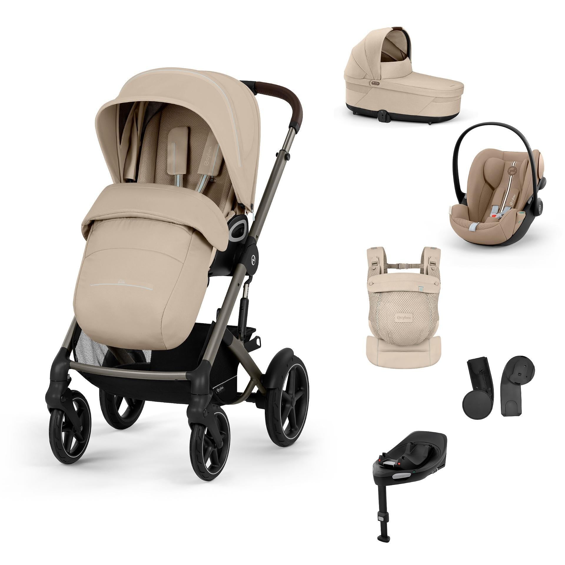 Gold Пакет Talos S Lux Ease Plus + Amya Almond Beige Cybex