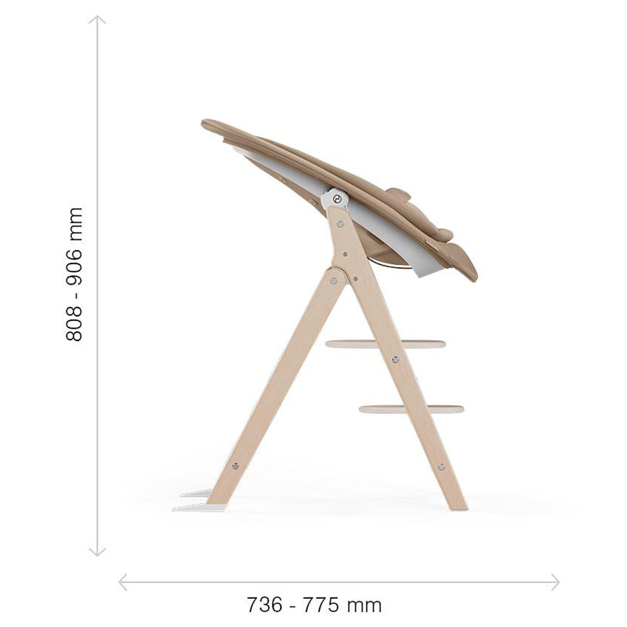 Gold Стол За Хранене Click & Fold 4в1 All Natural Cybex
