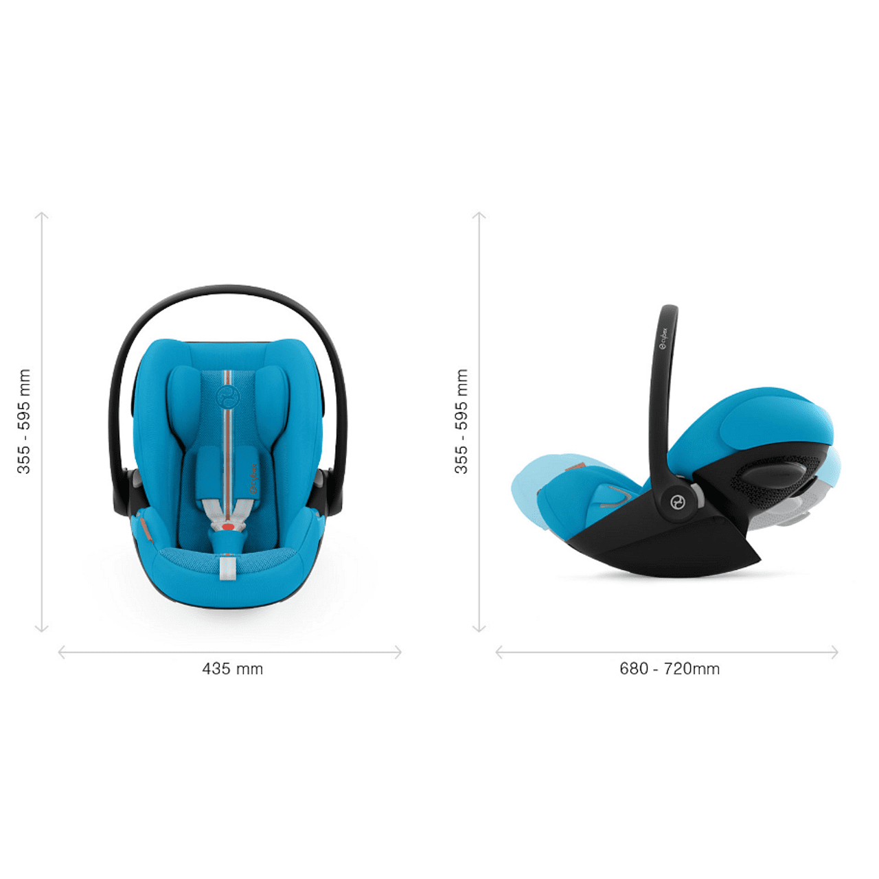 Gold Стол За Кола Cloud G I Size Plus (0 13 Кг.) Ocean Blue Cybex