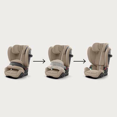 Gold Стол За Кола Pallas G3 I Size Plus (9 50 Кг.) Almond Beige Cybex