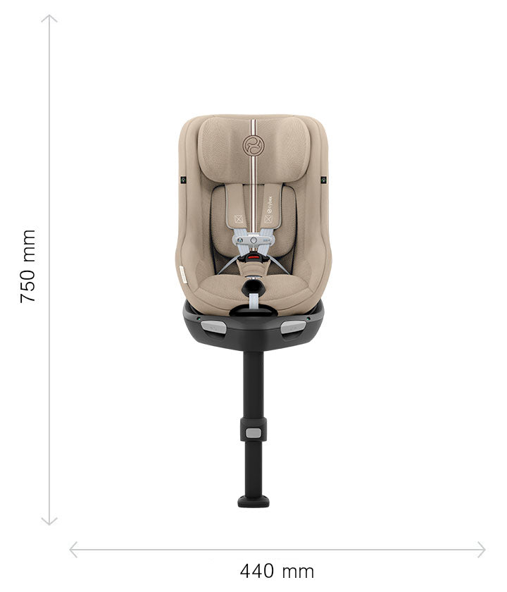 Gold Стол За Кола Sirona G3 I Size Plus (61 105 См.) Stormy Blue Cybex