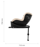 Gold Стол За Кола Sirona G3 I Size Plus (61 105 См.) Stormy Blue Cybex