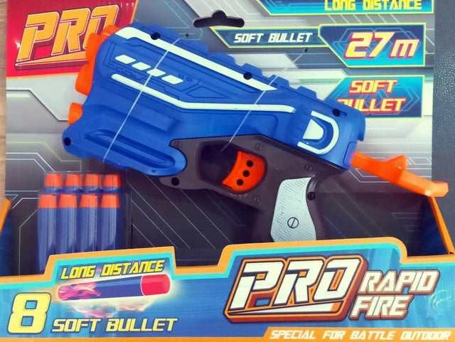 Голям Пистолет С Меки Патрони За Стрелба До 27М. 29Х58Х4