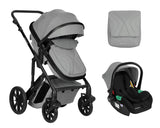 Комбинирана Количка 3В1 С Трансф.Седалка Darling Light Grey 2024 - Комбинирани Колички - Kikkaboo - BebeMama