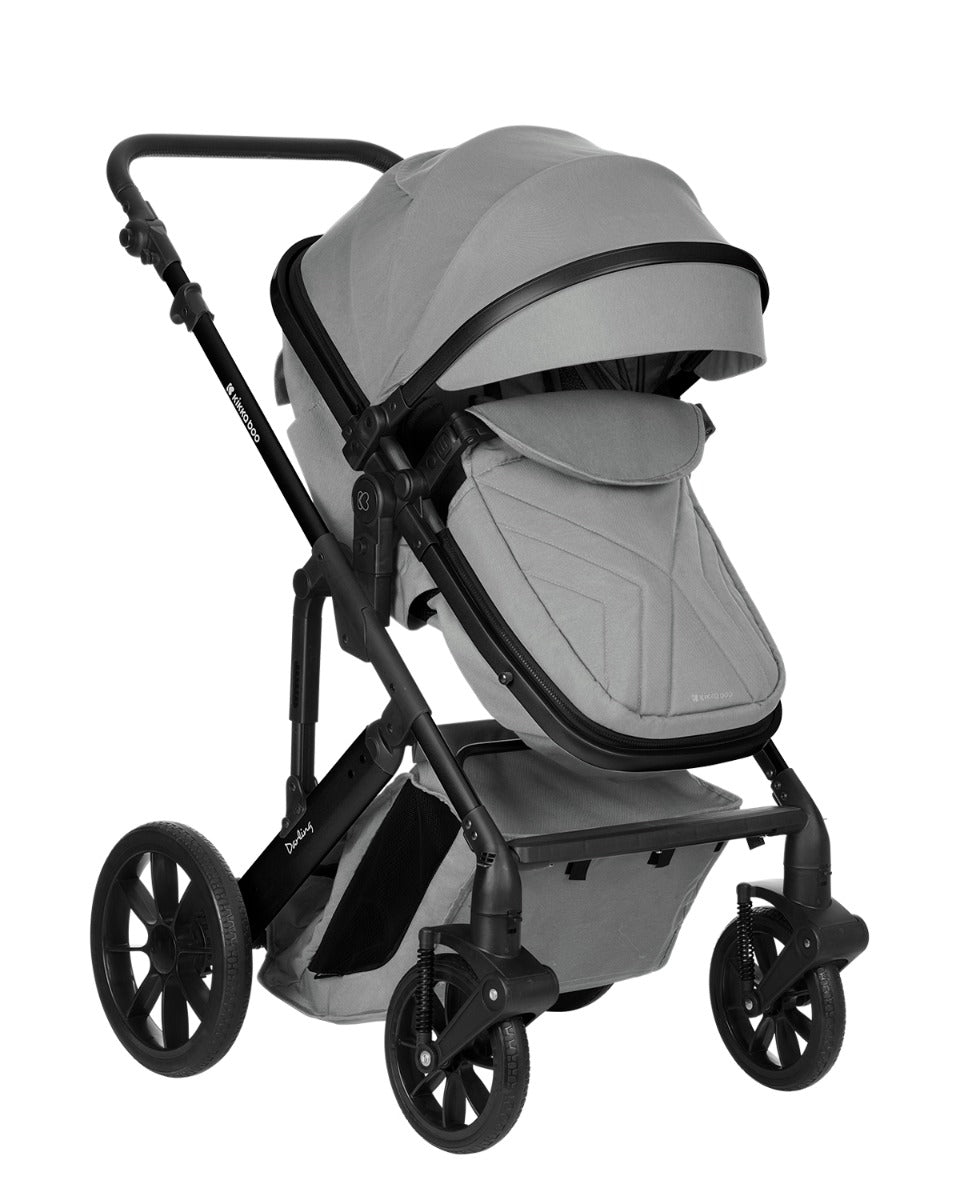 Комбинирана Количка 3В1 С Трансф.Седалка Darling Light Grey 2024 --- BebeMama