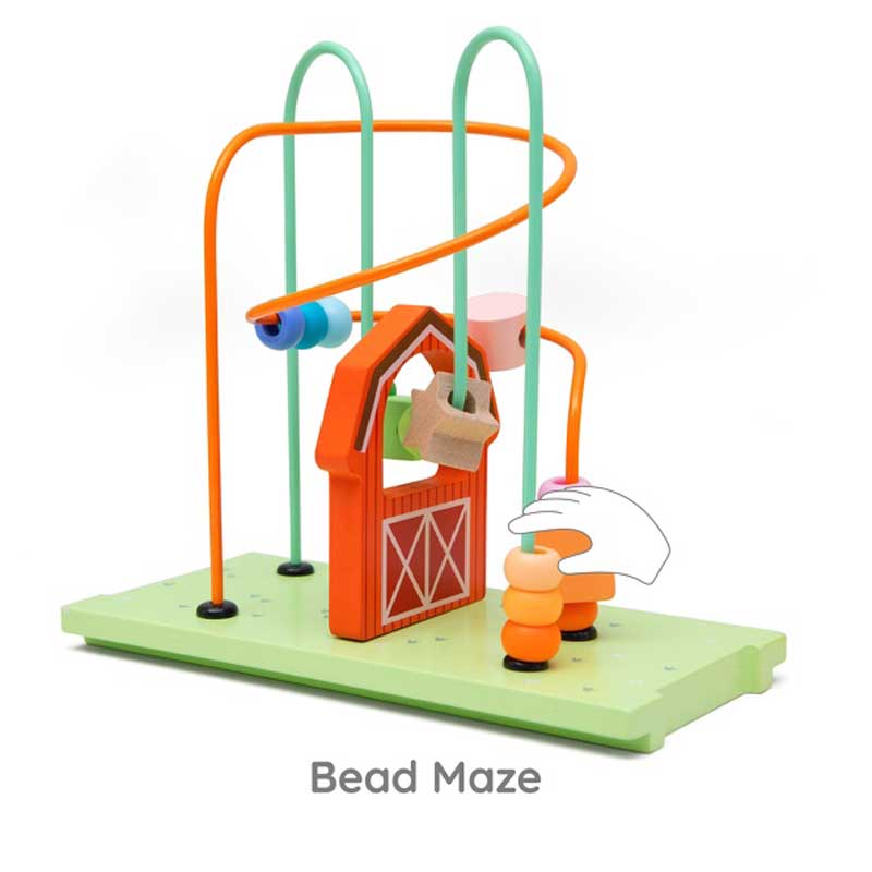 Дървен Дидактически Куб - Петел --- BebeMama