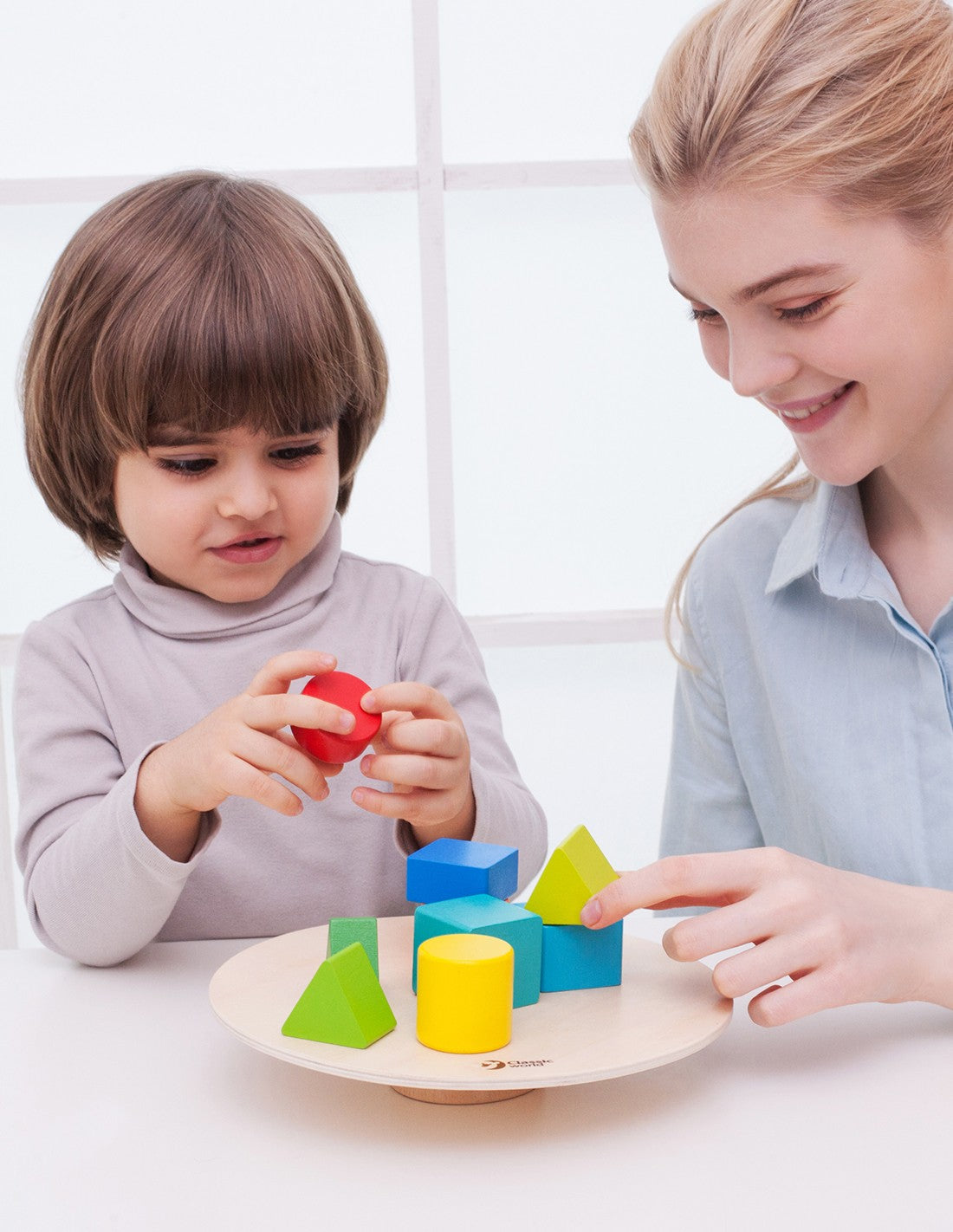 Дървен Конструктор - Фигурки За Баланс - Строители, Мозайки И Конструктори - Classic World - BebeMama