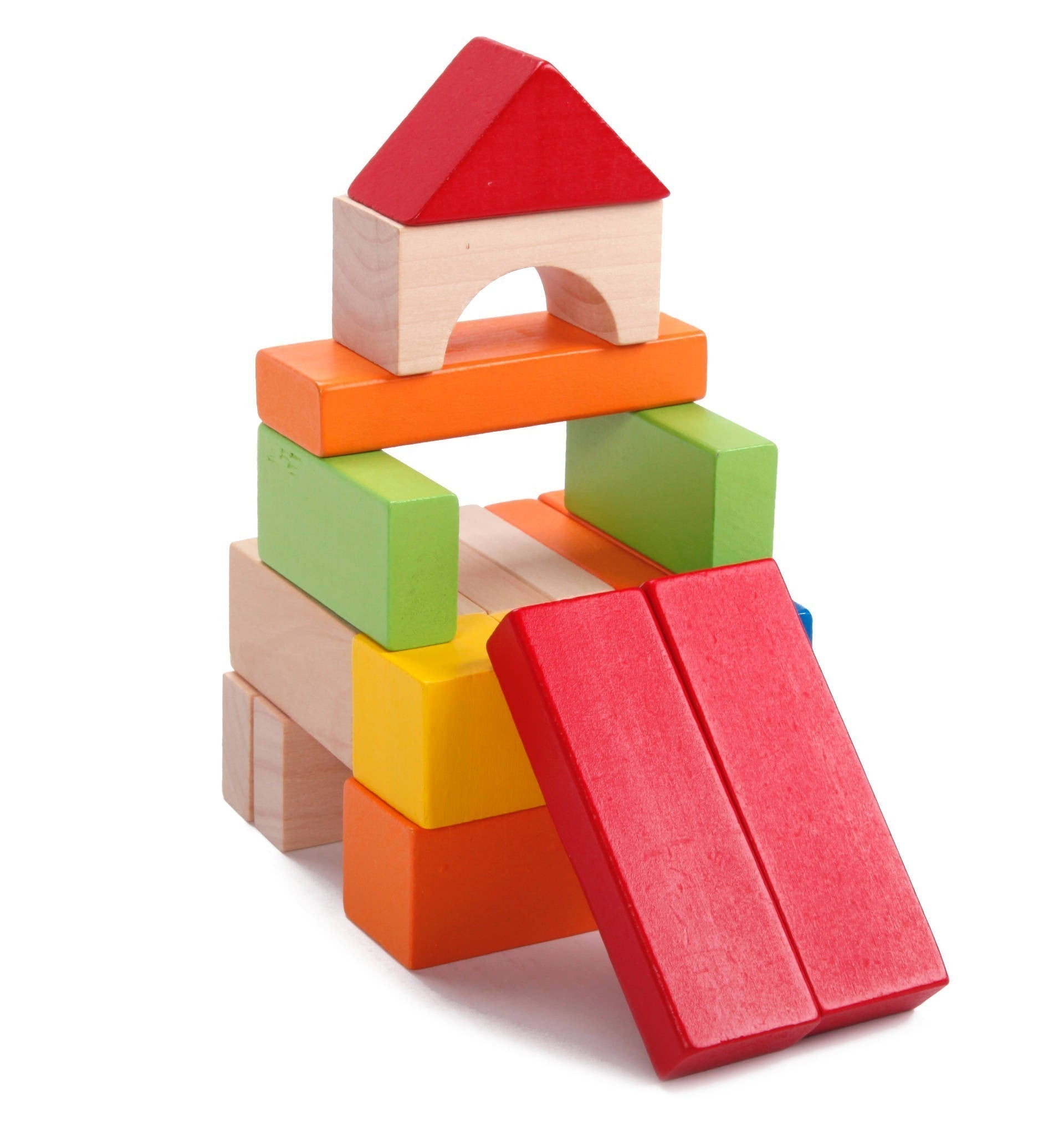 Дървен Конструктор Със 100 Блокчета --- BebeMama