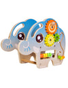 Дървен Костер Със Занимателни Игри - Слонче - Сортери - Classic World - BebeMama