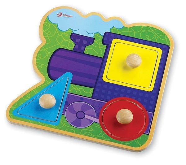 Дървен Пъзел - Влакче - Пъзели - Classic World - BebeMama