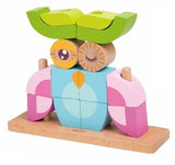 Дървен Пъзел За Деца От Кубчета - Бухал - Пъзели - Classic World - BebeMama