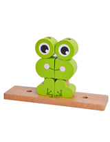 Дървен Пъзел За Деца От Кубчета - Жабче --- BebeMama