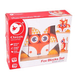 Дървен Пъзел За Деца От Кубчета - Лисица --- BebeMama