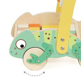 Дървен Уокър Хамелеон С Дървени Блокчета За Бебета Classic World